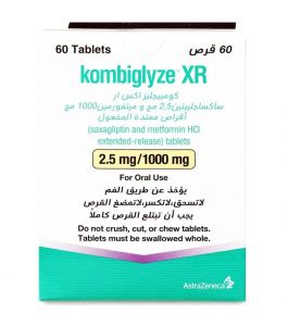 Kombiglyze-Xr Tablets 2.5/1000Mg 60 Pcs