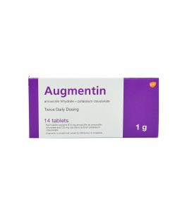 Augmentin 1 Gm Tablet 14Pcs