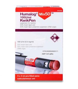 Humalog KwikPen Mix 50 box 5 Pen