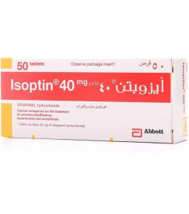 ISOPTIN 40 MG 50 TABLET