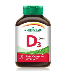 Jamieson Vitamin D3 1000 Iu 100Tab