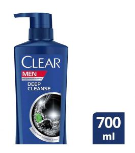 Clear Hair Shampoo Deep Cleanse With Charcoal Plus Mint 700 Ml
