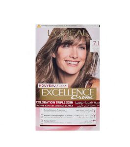 Excellence Hair Color Ash Blonde 7.1