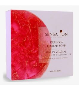 Sensation Dead Sea Loofah Soap English Rose 240 gm