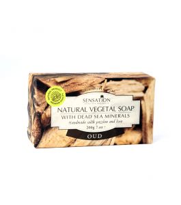 VEGETAL SOAP HANDMADE WITH DEAD SEA MENERALS OUD 200 gm