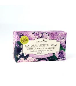 VEGETAL SOAP HANDMADE WITH DEAD SEA MENERALS WHITE MUSK 200 gm