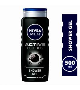 Nivea Shower Gel Active Clean For Men 500 ml