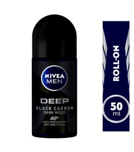Nivea Rool On Deep BLACK CARBON DARK WOOD 50 ml