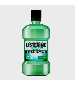 Listerine Mouthwash Teeth and Gum Defence Soft Mint 500 Ml