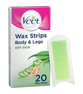 Veet Wax Strips For Dry Skin 20 Pcs