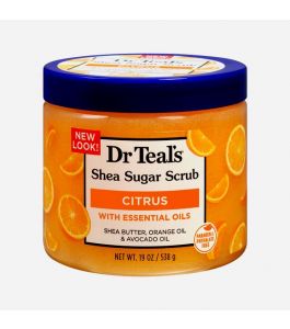 Dr Teal'S Shea Sugar Exfoliating Body Scrub Citrus Vitamin C 538 g