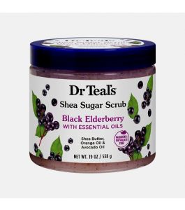 Dr Teal'S Shea Sugar Exfoliating Body Scrub Black Elderberry 538 g