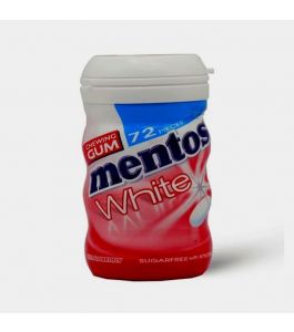 Mentos White Sfree Gum BTTL 72pcs   Strawberry  8 6 72pcs