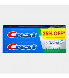 Crest 3Dw Fresh Extr Mint 2X125Ml