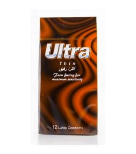ULTRA THIN CONDOMS 12 LATEX