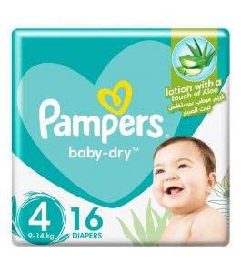 Pampers Size (4) Large 7 14 9 14 Kg Carry Pack 16 Diapers