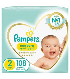 Pampers Premium Care 2 Small 3 8 Kg 108 Diapers