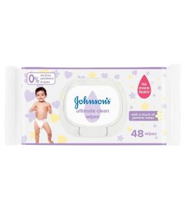 Johnson Baby Wipes Ultimate Clean 48 Wipes