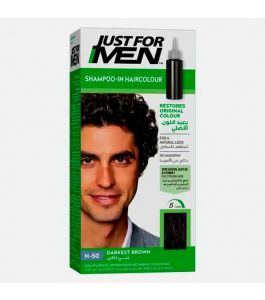 Just For Men Hair Color Shampoo 66ml Darkest Brown