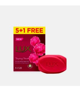 Lux Bar Soap 120 gm TemptingMusk 5Plus1 FREE