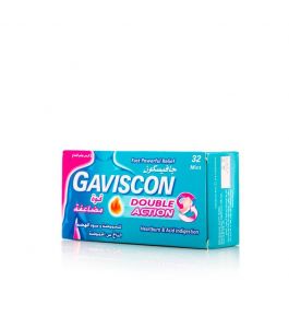 Gaviscon Double Action Chewable Tablets 32 Tablets