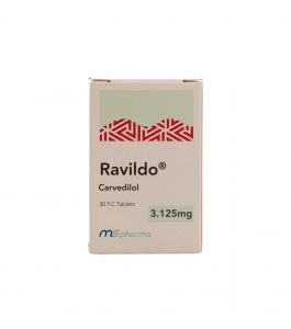 Ravildo 3.125 Mg F.C Tablets 3.125 Tablet Film Coated 30.00
