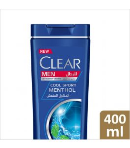 Clear Hair Shampoo Anti Dandruff men 400 ml cool sport menthol