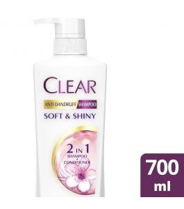 Clear Hair Shampoo Anti Dandruff women 700 ml softandshiny
