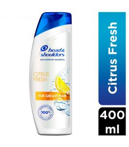 Head and Shoulders Shampoo Citrus Fresh Greasy Hair 400 ml