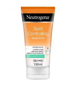 Neutrogena Scrub visibly clear150ml clear protect smoothing oil free