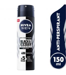 Nivea Deo Black and White Men Spry 150Ml
