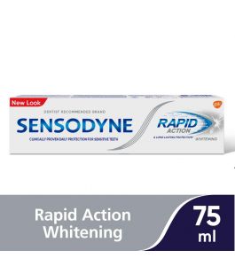 Sensodyne Toothpast Rapid Action Whitening 75 Ml