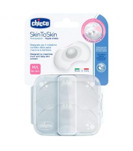 CHICCO NIPPLE SHIELDS SILICONE M L