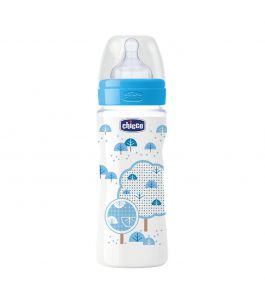 CHICCO BOTTLE WP PP BOY 250ML MED SIL CL3