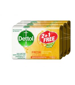 Dettol BARSOAP FRESH 165GM 16x 2 plus 1
