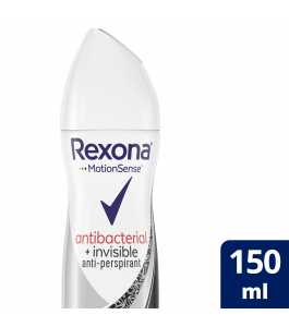 Rexona Deodorant Spray women 150 ml 10X anti bacterial invisible NEW