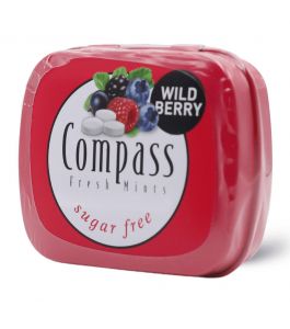 Compass Wild Berry Suger Free 50 Pcs 14g