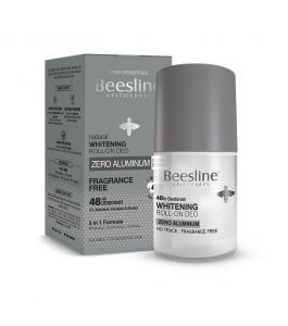 BEESLINE Whitening Roll On Deo   Zero Alu Silver Power  Fragrance Free