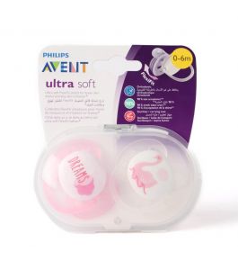 Philips Avent STHR SIL SOFT 0 6M GIRL DECO X2