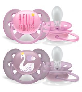 Philips Avent STHR SIL SOFT 6 18M GIRL X2