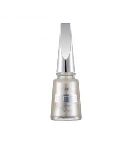 Flormar Glitter Nail Enamel GL12 White Pearl