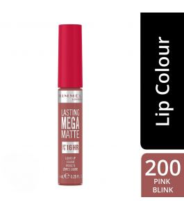 RIMMEL LASTING MEGA MATTE LIQUID LIPSTICK   200 PINK BLINK