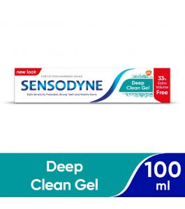 Sensodyne Deep Clean Gel 100Ml Toothpast 33 percent Extra