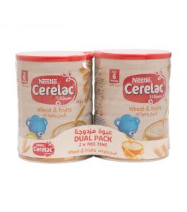 CERELAC Whe FruitsMP (2x1Kg)PRDuaPackN1