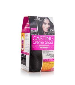 Loreal Hair Color casting 100 black licopice