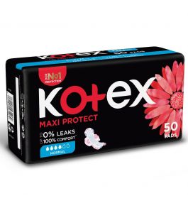 Kotex maxi pads normal wings 50pads