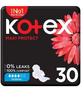 Kotex maxi pads normal wings 30pads