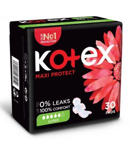 Kotex maxi pads Super wings 30pads