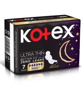 Kotex ultra thin pads night wings 7pads