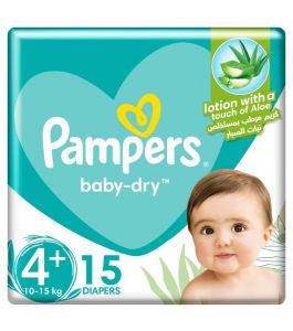Pampers Size (4Plus) LargePlus 916 1015 Kg Carry Pack 15 Diapers